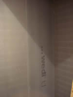 Hoek lavabo in WEDI plaat